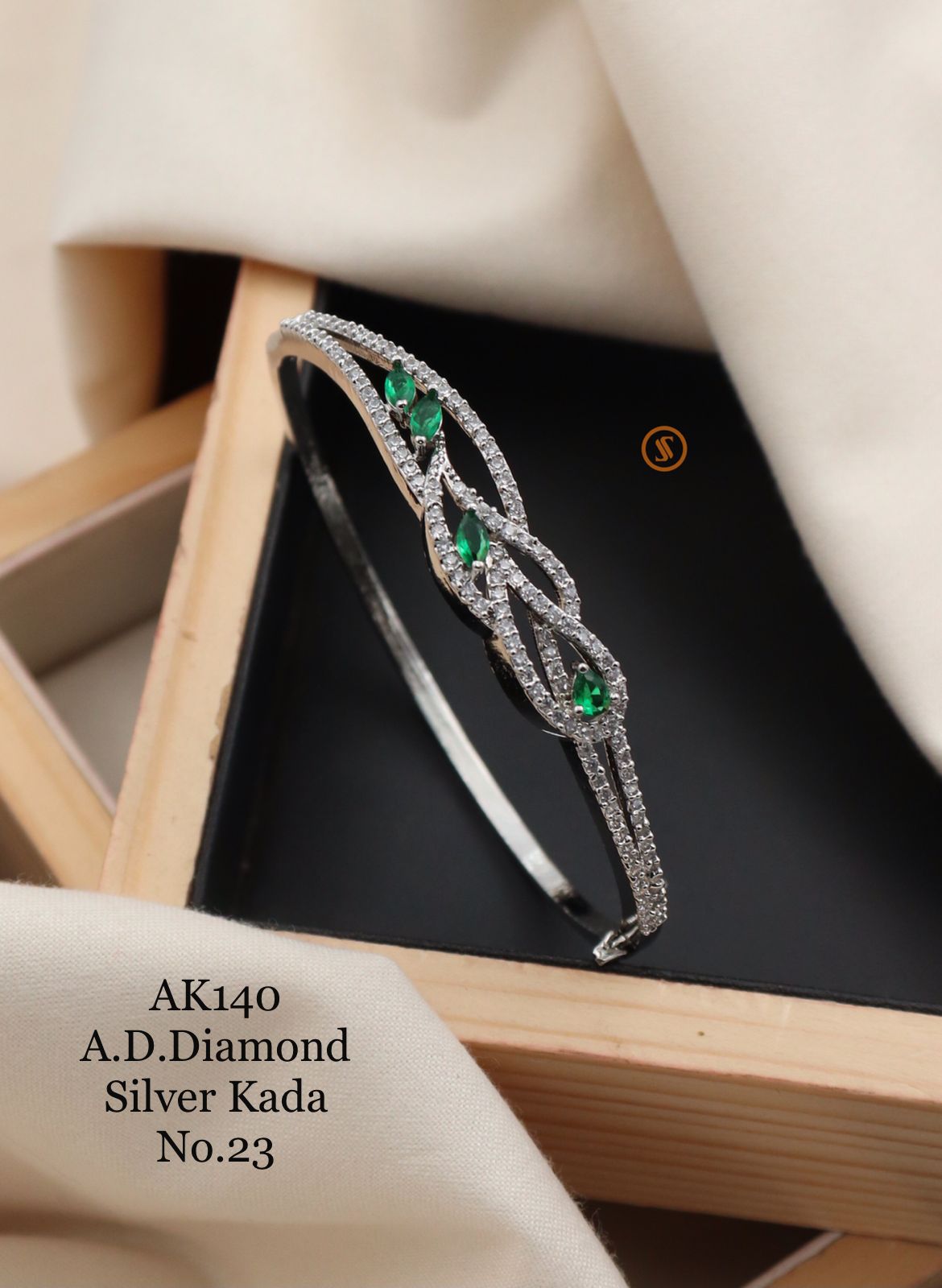 Ad Diamond 4 Designer Rose Gold Kada Catalog
